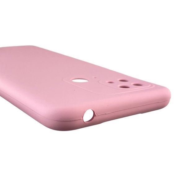 Чехол для Xiaomi POCO C40 силиконовый с микрофиброй нескользящий на сяоми поко с40 розовый 0032450 фото