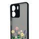 Чехол для телефона Xiaomi Redmi 13C с 3D принтом полевые цветы с высокими бортами черный 0059295 фото 4
