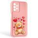 Чохол силіконовий Soft Touch з 3D принтом милий ведмедик для Samsung Galaxy A13 4G (SM-A135F) рожевий (Повний захист камери) 0044780 фото 1