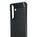 Чохол для телефона Samsung Galaxy S26 карбоновий протиударний з високими бортами чорний 0052239 фото 6