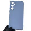 Чехол для Samsung Galaxy A55 5G (SM-A556B) с квадратными гранями с защитой камеры на самсунг а55 голубой