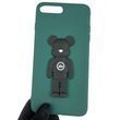 Чохол для Apple iPhone 7 Plus дитячий з ведмедиком на айфон 7 плюс темно-зелений