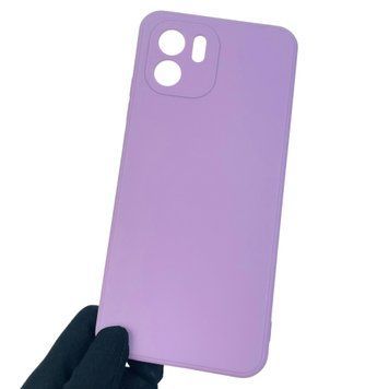 Чохол для Xiaomi Redmi A2 однотонний з квадратними гранями із захистом камери на сяомі редмі а2 бузковий 0001233 фото