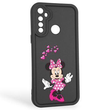 Чохол силіконовий оригінальний Soft Touch з 3D принтом чарівна мінні маус для Realme 5 чорний (Повний захист камери) 0049602 фото