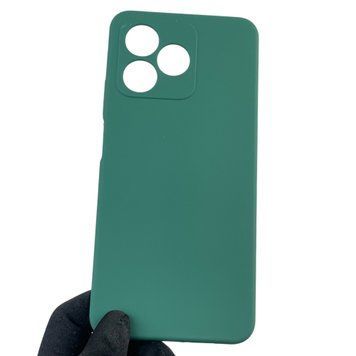 Чехол для Realme C51 силиконовый с микрофиброй нескользящий на реалми с51 зеленый 0031808 фото