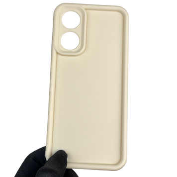 Чохол силіконовий Soft Touch для Oppo A78 4G молочний (Повний захист камери) 0039441 фото