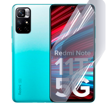 Плёнка гидрогелевая для Xiaomi Redmi Note 11T 5G глянцевая противоударная на сяоми редми нот 11т 5г прозрачная 0003459 фото