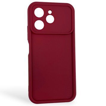 Чехол силиконовый Soft Touch для Tecno Spark 40 (KM5n) бордовый (Полная защита камеры) 0054439 фото