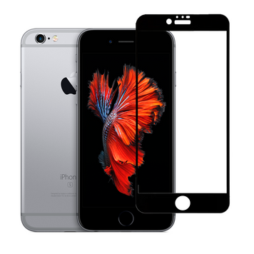 Защитное стекло для телефона Apple iPhone 6S противоударное полноэкранное на айфон 6с черное 0038473 фото