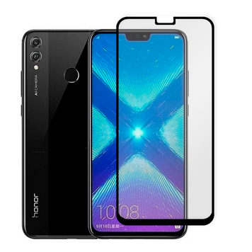 Захисне скло для телефона Huawei Honor 8X (JSN-L21) протиударне повноекранне на хонор 8х чорне 0038143 фото