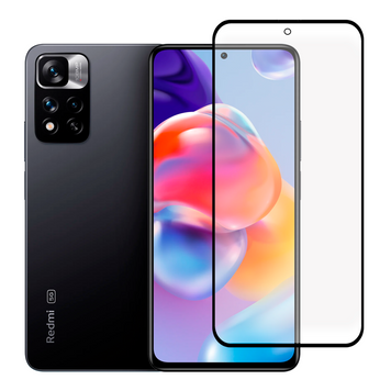 Защитное стекло для телефона Xiaomi Redmi Note 11 Pro Plus 5G противоударное на редми нот 11 про плюс черное 0038934 фото