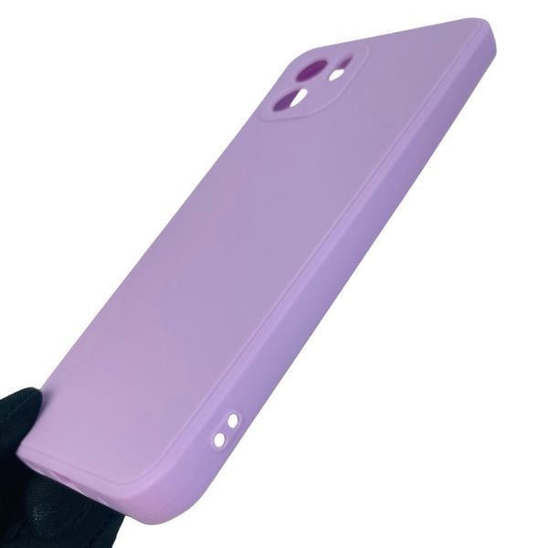 Чохол для Xiaomi Redmi A2 однотонний з квадратними гранями із захистом камери на сяомі редмі а2 бузковий 0001233 фото