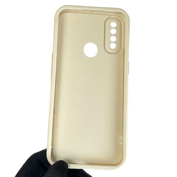Чехол силиконовый Soft Touch с 3D принтом злой котик для Oppo A31 молочный (Полная защита камеры) 0046949 фото