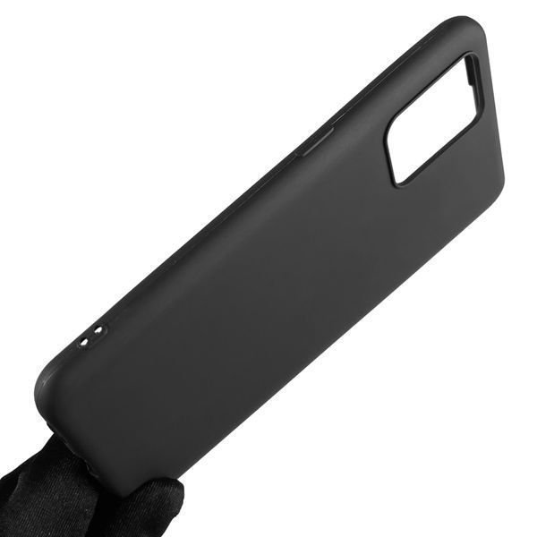 Чехол для OPPO A74 4G однотонный матовый силиконовый на оппо а74 4г чёрный 0000178 фото