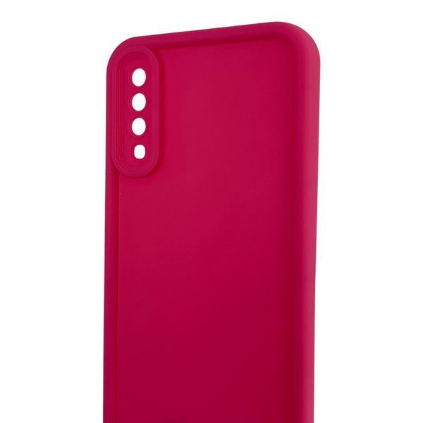 Чехол силиконовый Soft Touch для Samsung Galaxy A70 малиновый (Полная защита камеры) 0054001 фото