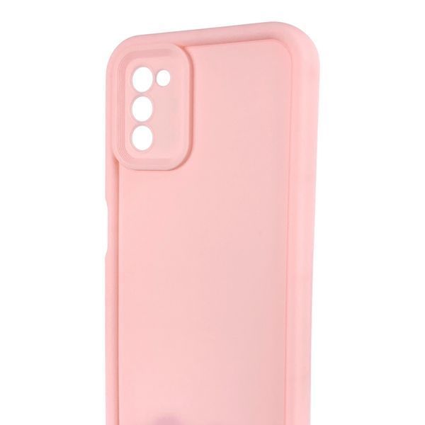 Чехол силиконовый Soft Touch для Samsung Galaxy A03s розовый (Полная защита камеры) 0053951 фото