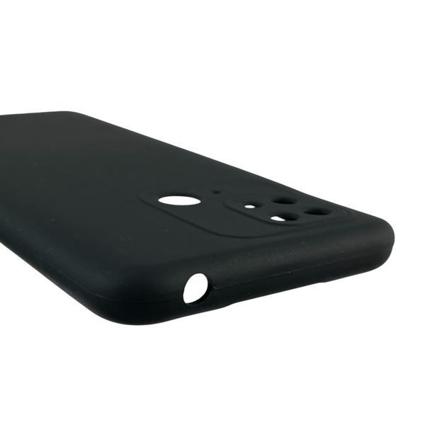 Чехол для Xiaomi POCO C40 силиконовый с микрофиброй нескользящий на сяоми поко с40 черный 0032451 фото