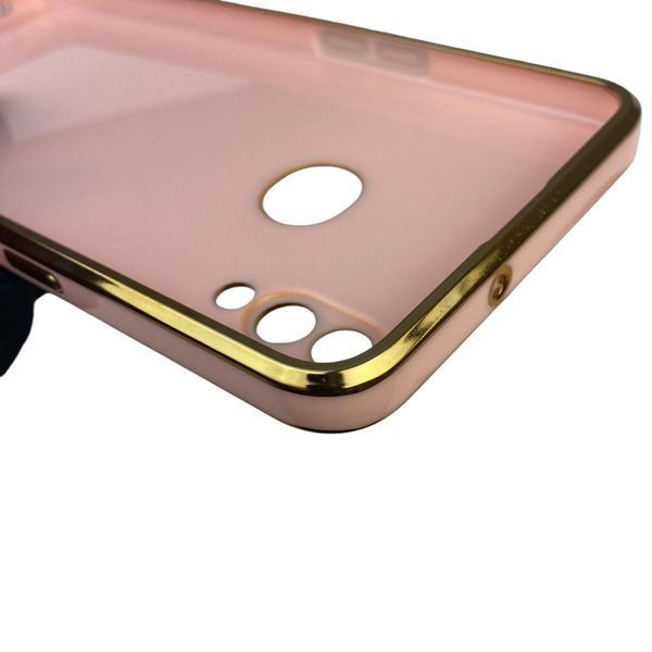Чехол для Samsung Galaxy A10s SM-A107F с защитой камеры с золотой окантовкой на самсунг а10с пудровый gs1 0019685 фото