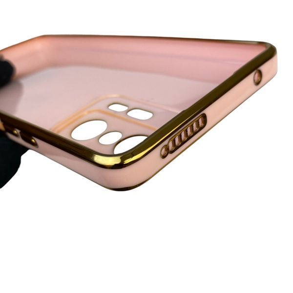 Чехол для Xiaomi 11T с кольцом MagSafe с золотой окантовкой на 11т пудровый gs1 0022500 фото