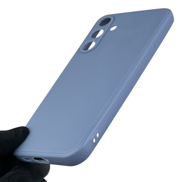 Чохол для Samsung Galaxy A55 5G (SM-A556B) з квадратними гранями із захистом камери на самсунг а55 блакитний 0012610 фото
