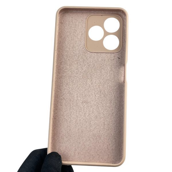 Чехол для Realme C53 силиконовый с микрофиброй нескользящий на реалми с53 пудровый 0031813 фото
