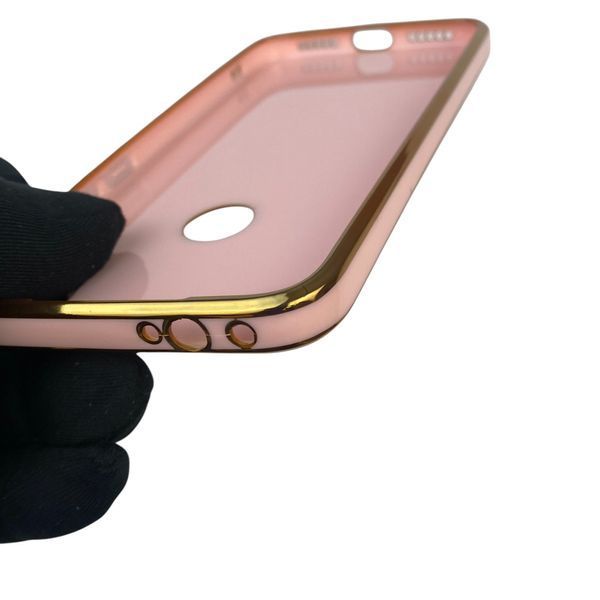 Чехол для Xiaomi Redmi Note 7 с защитой камеры с золотой окантовкой на редми нот 7 пудровый gs1 0020035 фото