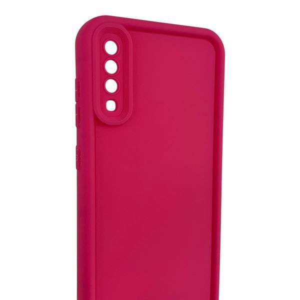 Чехол силиконовый Soft Touch для Samsung Galaxy A70 малиновый (Полная защита камеры) 0054001 фото