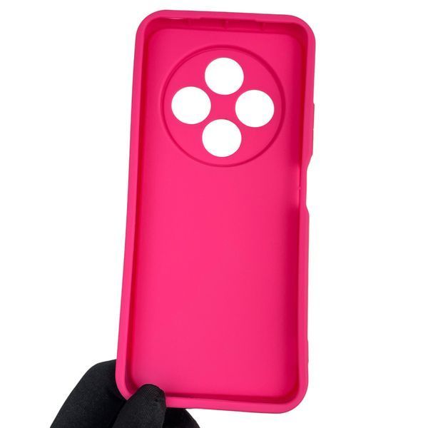 Чохол силіконовий оригінальний Soft Touch з 3D принтом злого кота для Xiaomi Redmi 14C малиновий (Повний захист камери) 0046696 фото
