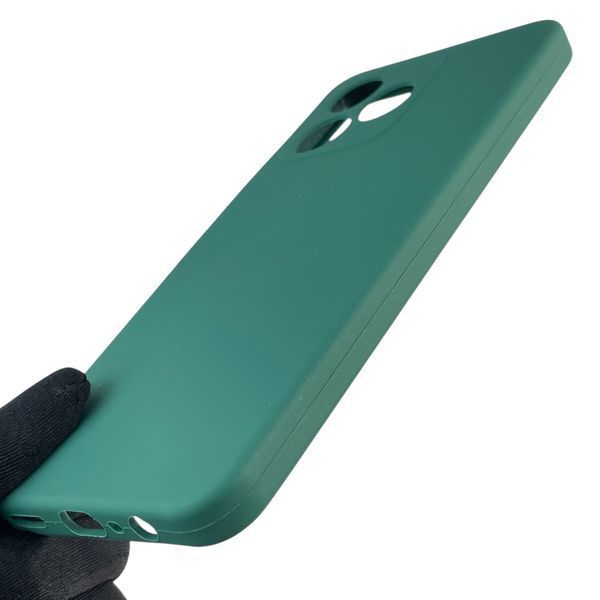 Чохол для Realme C51 силіконовий з мікрофіброю нековзний на реалмі с51 зелений 0031808 фото