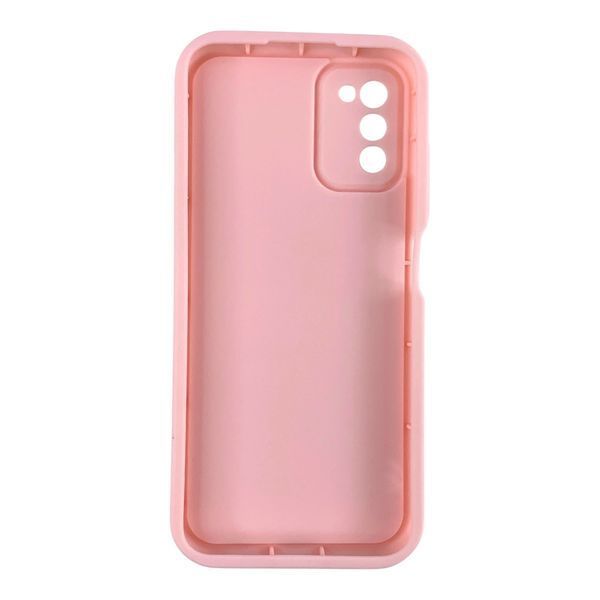 Чехол силиконовый Soft Touch для Samsung Galaxy A03s розовый (Полная защита камеры) 0053951 фото
