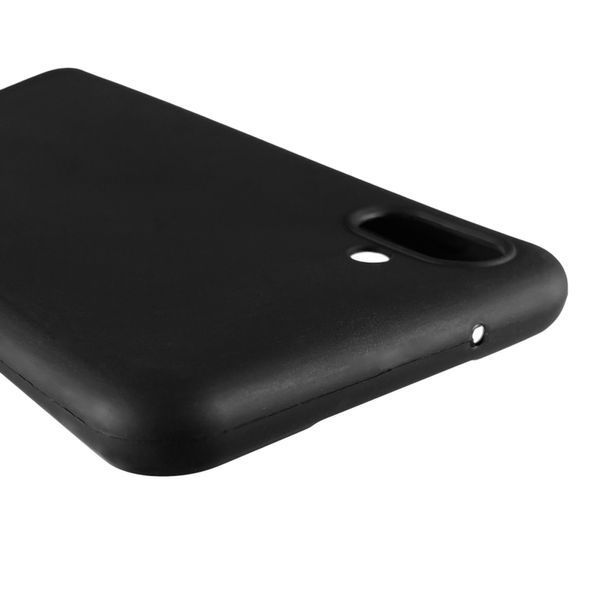 Чехол для Samsung Galaxy A04 SM-A045F однотонный матовый силиконовый на самсунг а04 чёрный 0000128 фото