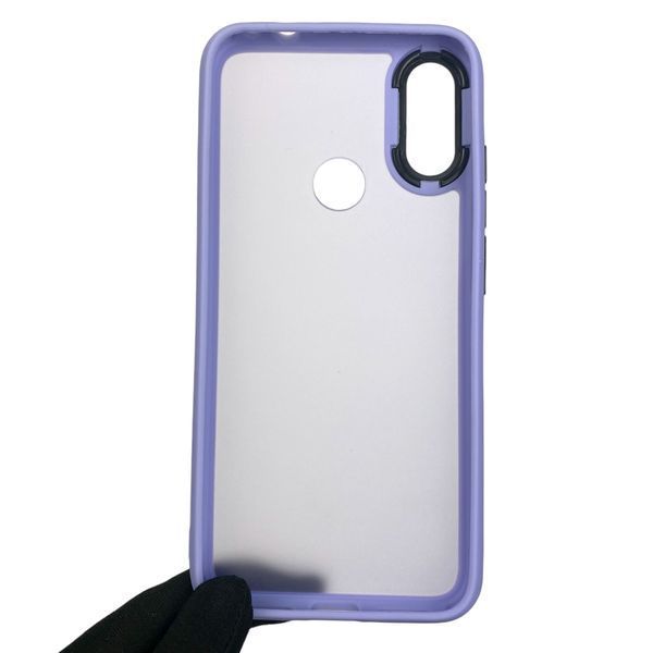 Чохол для Xiaomi Redmi Note 7 Pro протиударний матовий напівпрозорий з високими бортами на сяомі редмі нот 7 про бузковий 0000782 фото