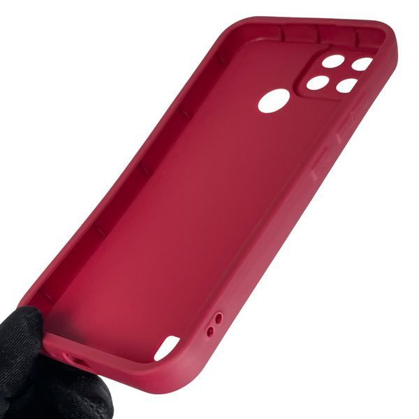 Чехол силиконовый Soft Touch для Realme C25Y бордовый (Полная защита камеры) 0044202 фото