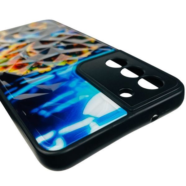 Чехол для Samsung Galaxy S21 FE SM-G990B с патриотическим принтом на самсунг с21 фе синий 0001394 фото