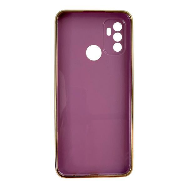 Чехол для OPPO A53 (4G) с принтом золотые бабочки с защитой камеры с золотой окантовкой 0059425 фото