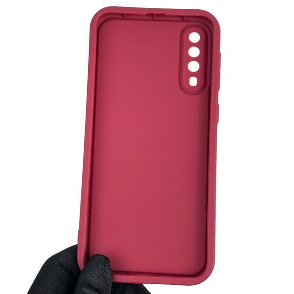 Чохол силіконовий оригінальний Soft Touch з 3D принтом чарівна мінні маус для Samsung Galaxy A50s (SM-A507F) бордовий (Повний захист камери) 0049753 фото