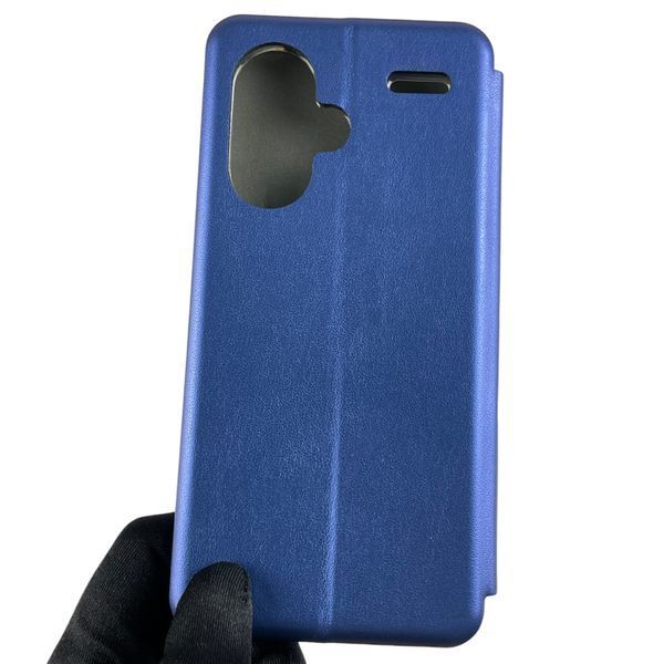 Чехол-книжка для Xiaomi Redmi Note 13 Pro Plus с подставкой на сяоми редми нот 13 про плюс синяя 0004104 фото