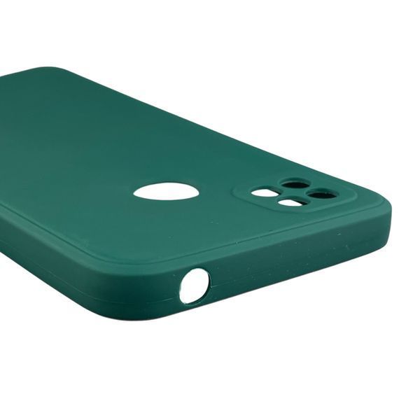 Чехол для Xiaomi Redmi 9C с квадратными гранями с защитой камеры на сяоми редми 9с зелёный 0012762 фото