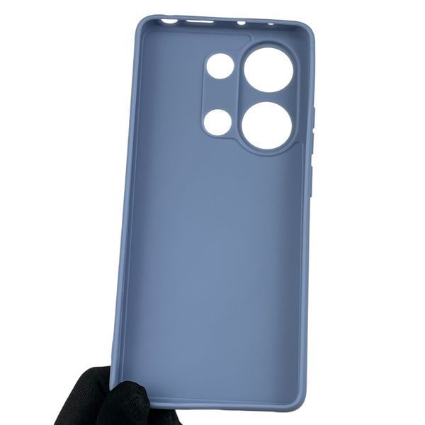 Чохол для Xiaomi Redmi Note 13 Pro 4G з квадратними гранями із захистом камери на сяомі редмі нот 13 про 4г блакитний 0012862 фото