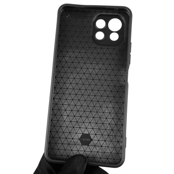 Чохол для Xiaomi Mi 11 Lite броньований з кільцем підставкою зі шторкою на сяомі мі 11 лайт чорний 0002357 фото