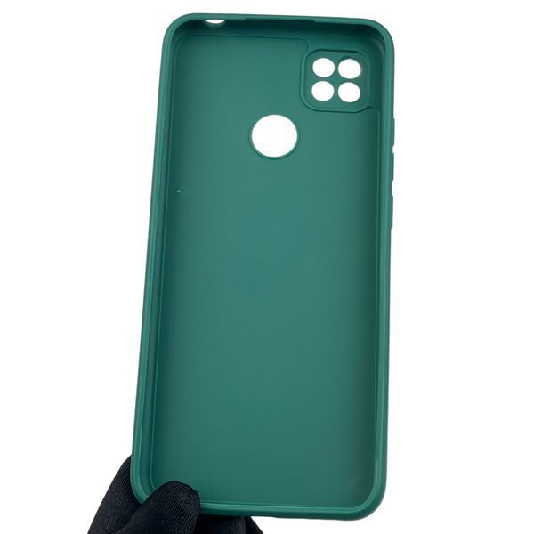 Чехол для Xiaomi Redmi 9C с квадратными гранями с защитой камеры на сяоми редми 9с зелёный 0012762 фото