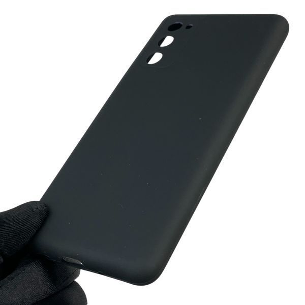 Чохол для Samsung Galaxy S20 FE (SM-G780G) силіконовий з мікрофіброю нековзний на самсунг с20 фе чорний 0032168 фото