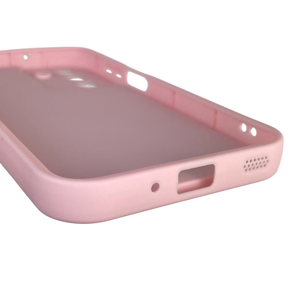 Чехол силиконовый Soft Touch с 3D принтом женским для Samsung Galaxy A17 5G (SM-A175F) розовый (Полная защита камеры) 0042663 фото