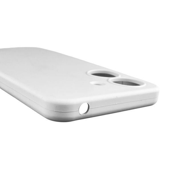 Чехол для Xiaomi Redmi 13C силиконовый с микрофиброй нескользящий на сяоми редми 13с белый 0032593 фото