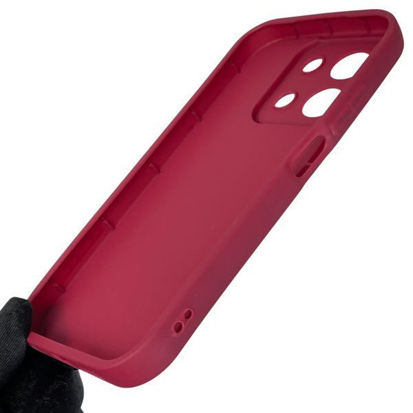 Чохол силіконовий Soft Touch з 3D принтом кумедний тед ведмідик для Xiaomi Redmi 15C EU бордовий (Повний захист камери) 0049247 фото