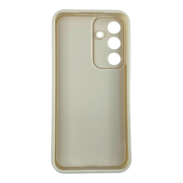 Чохол силіконовий Soft Touch з 3D принтом для Samsung Galaxy S25 FE молочний (Повний захист камери) 0057762 фото