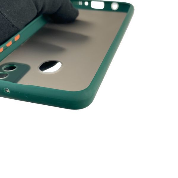 Чохол для телефона Samsung Galaxy M21 (SM-M215F) з високими бортами із захистом камери на самсунг м21 темно-зелений 0026098 фото