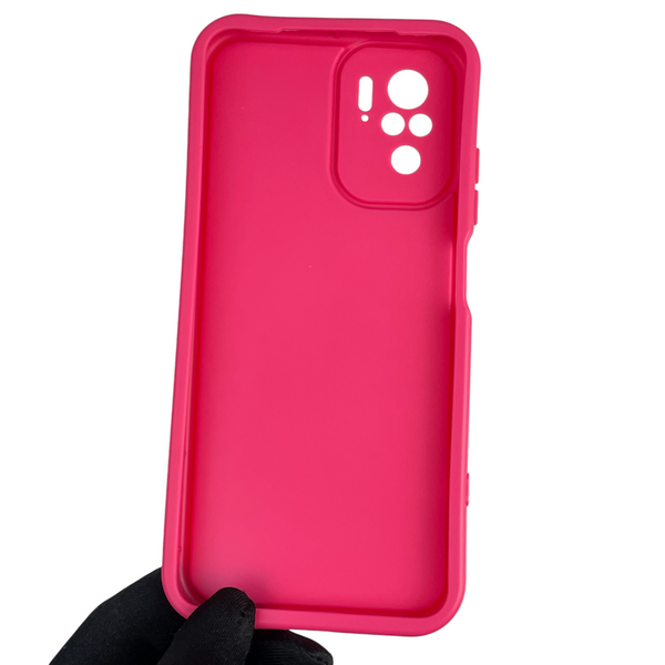 Чохол силіконовий Soft Touch з 3D принтом Майнкрафт для Xiaomi Redmi Note 10 малиновий (Повний захист камери) 0041545 фото