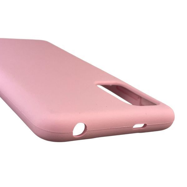 Чехол для Xiaomi Poco M3 Pro 5G силиконовый с микрофиброй нескользящий на сяоми поко м3 про 5г розовый 0032486 фото