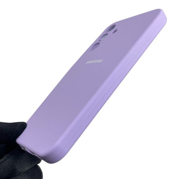 Чехол для Samsung Galaxy A15 (SM-A155M) люкс качества с логотипом на самсунг а15 сиреневый 0013299 фото